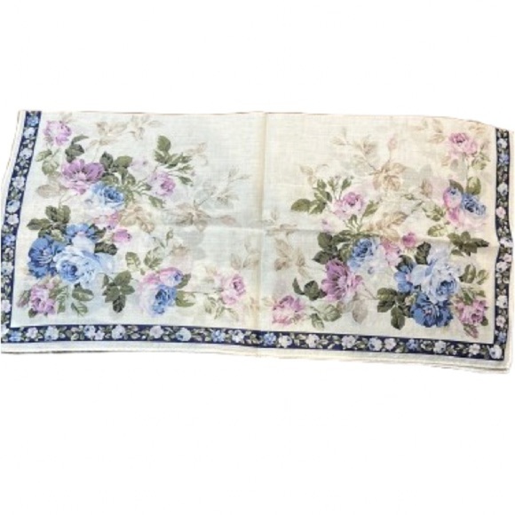 SOLD Yves Saint Laurent Floral Scarf - Vintage Rare New - Picture 2 of 5